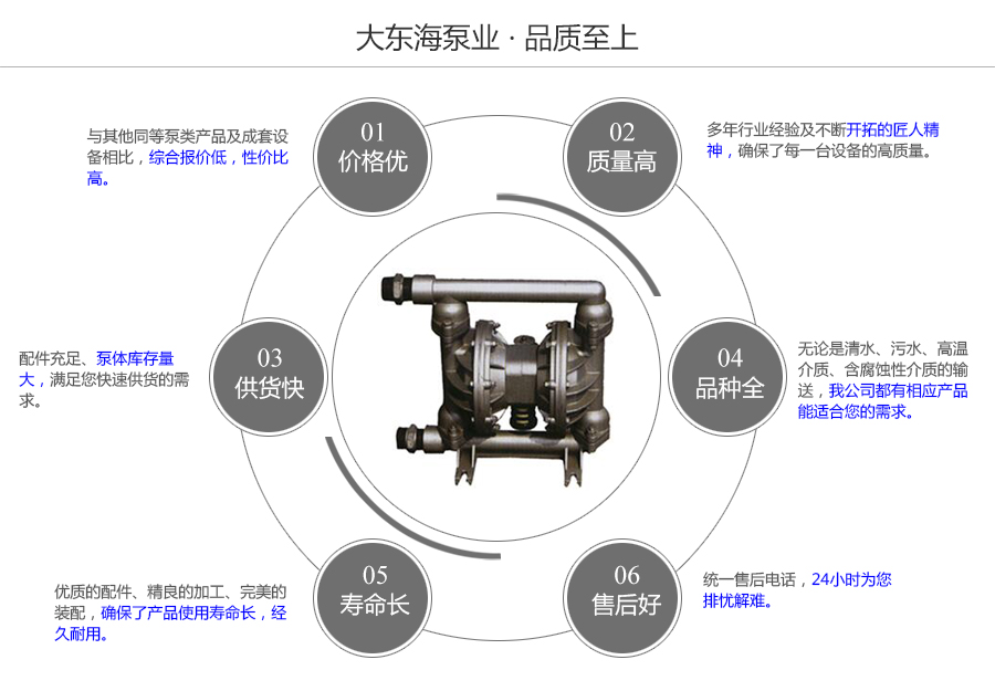 大东海泵业气动隔膜泵质量保证图